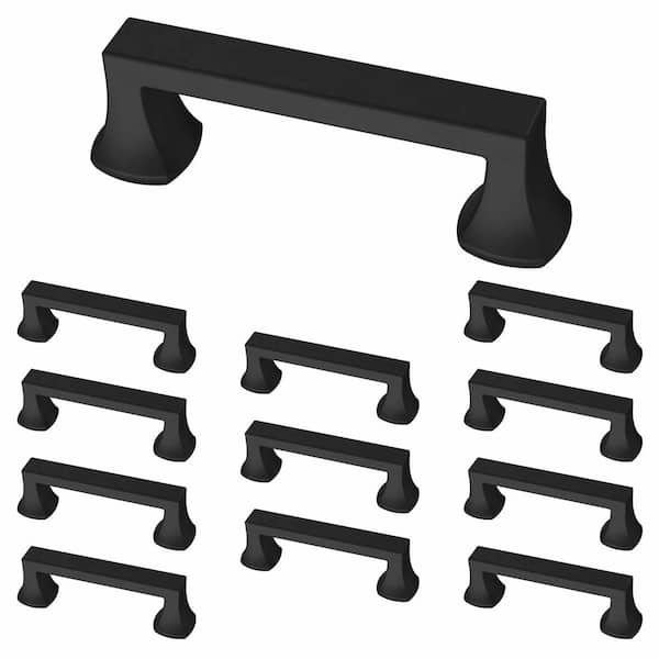 Liberty 12-Pack Mandara 3 in. (76 mm) Classic Matte Black Drawer
