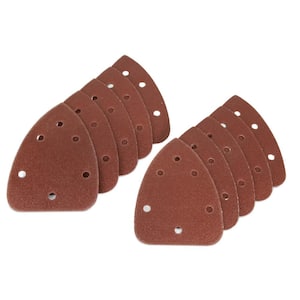 Detailing Palm Sander 120-Grit Hook and Loop Sandpaper (10-Pack)