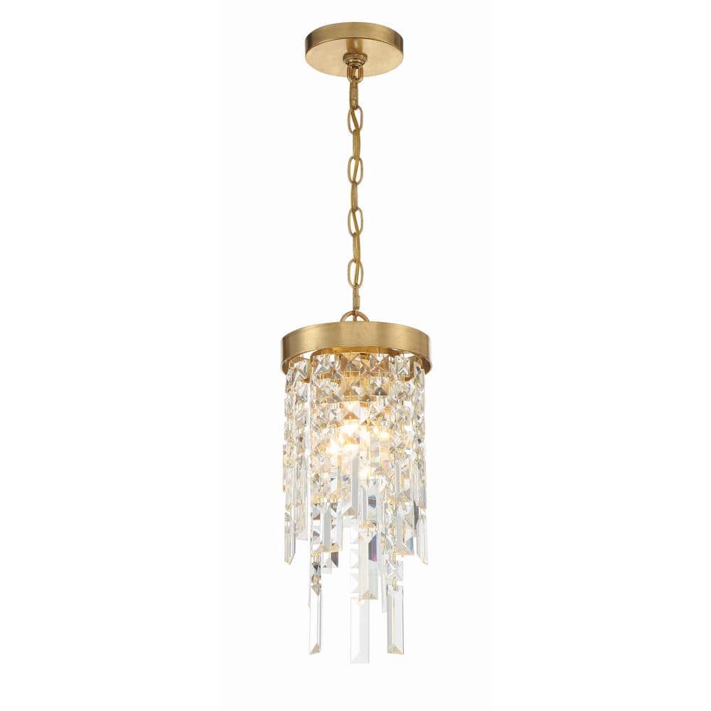 Antique Gold Crystal Indoor Pendant Light