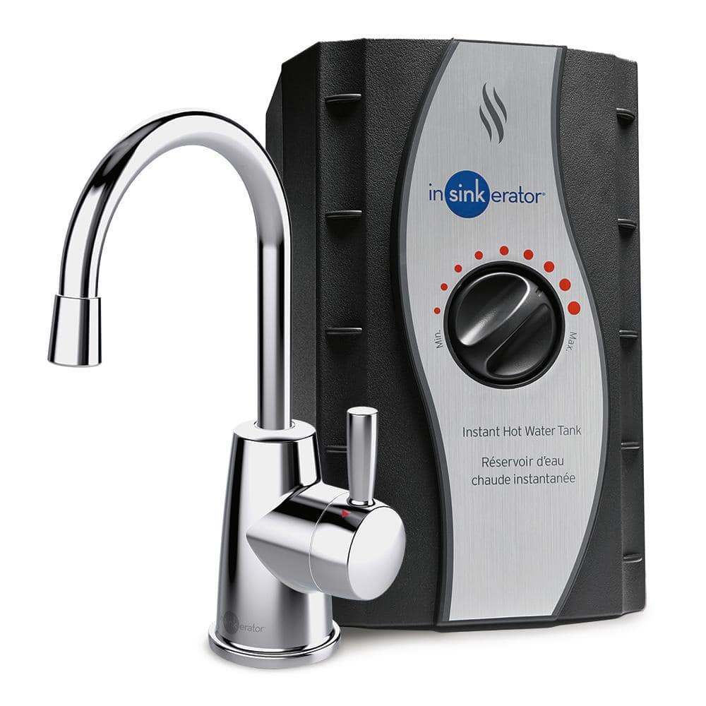 Chrome Single-Handle Instant Hot Water Dispenser with Stainless Steel Tank