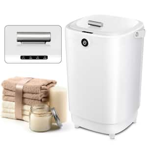 Luxury Portable Electric Plug-In Bucket Towel Warmer with Timing, Fits Up to Two Oversized Towels in White