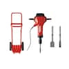 15 Amp 120V Hex 28 Corded 32.3 in x 23.1 in. x 8.6 in. TE-3000 AVR Electric  Jack Hammer with Trolley, Cord and Chisels