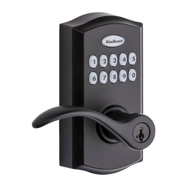 Reviews for Kwikset 955 SmartCode Matte Black Electronic Pembroke Door Handle Featuring SmartKey