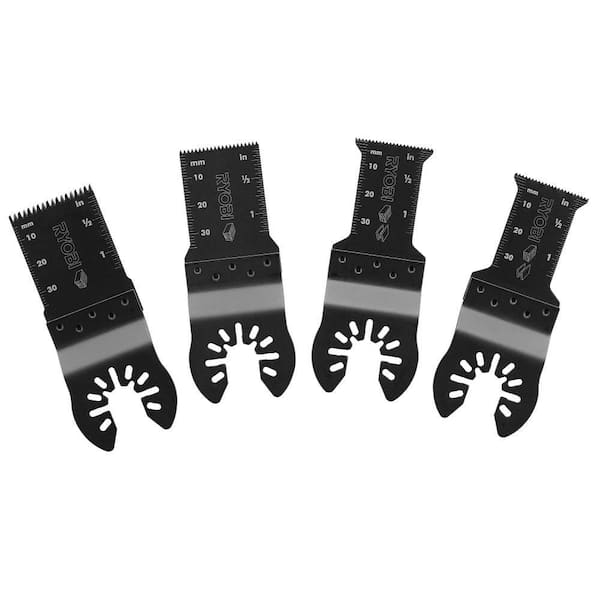 RYOBI 4-Piece Wood and Metal Oscillating Multi-Tool Blade Set