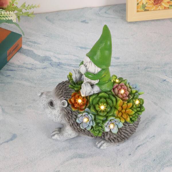 thumbnail image 2 of Sassy Middle Finger Elf Garden Gnome Resin Statue – Funny Lawn Decor For Balcony Or Flower Bed 2 of 5