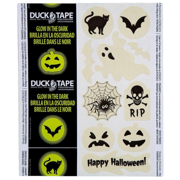Duck 1.88 in. x 3-1/3 yds. Glow Duct Tape Roll 281261 - The Home Depot