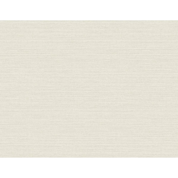 CASA MIA Grasscloth Effect Light Grey Paper Non Pasted Strippable Wallpaper Roll (Cover 60.75 sq. ft.)