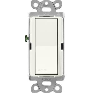 Claro On/Off Switch, 15-Amp, Single-Pole, SC-1PS-BI, Biscuit