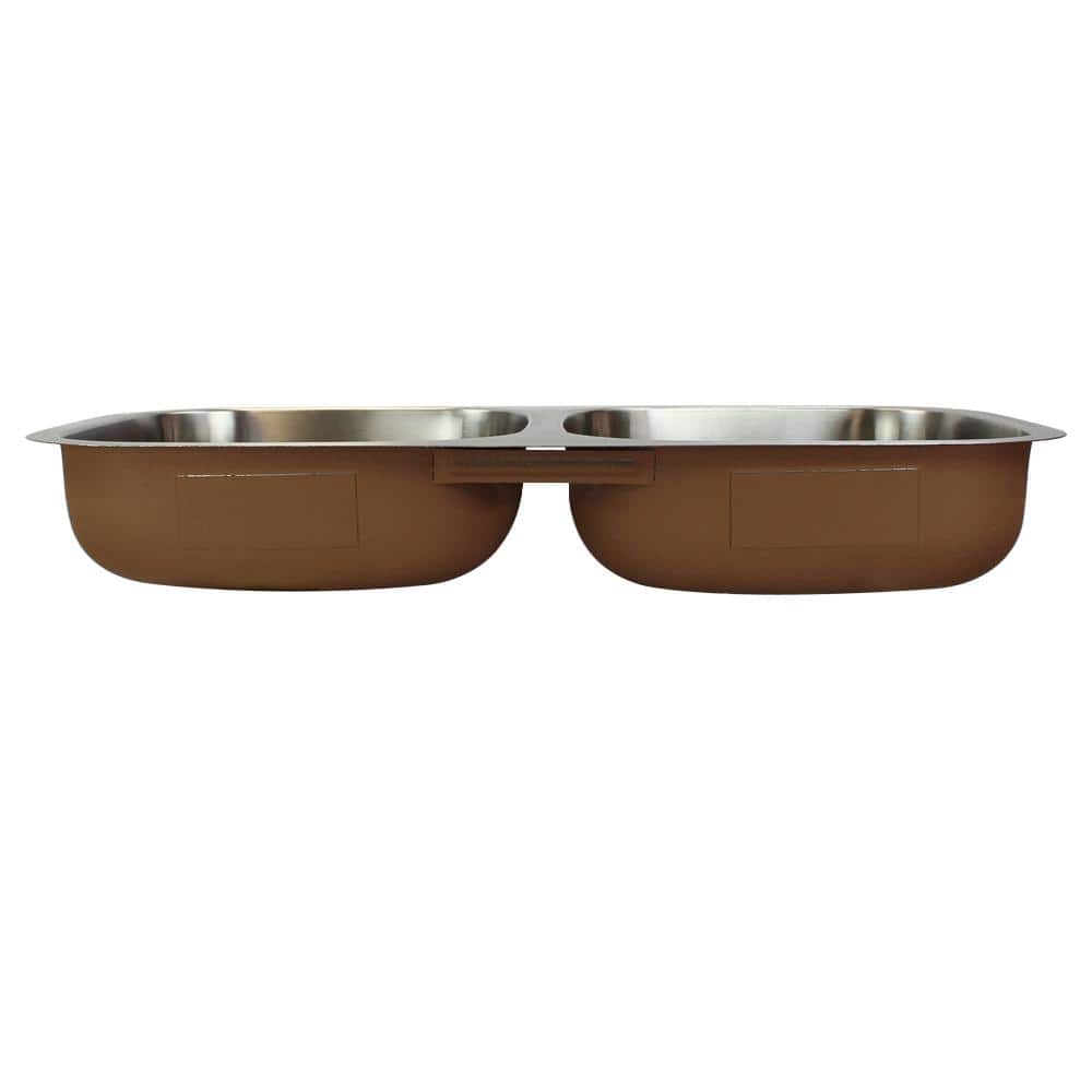 Classic 32'' Double Bowl Brushed Stainless Steel Undermount Kitchen Sink
