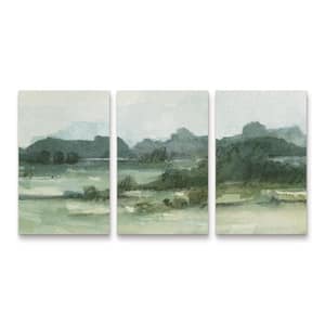 Emma Caroline Marshy Landscape II 3-Piece Panel Set Unframed Photography Wall Art 19 in. x 36 in.