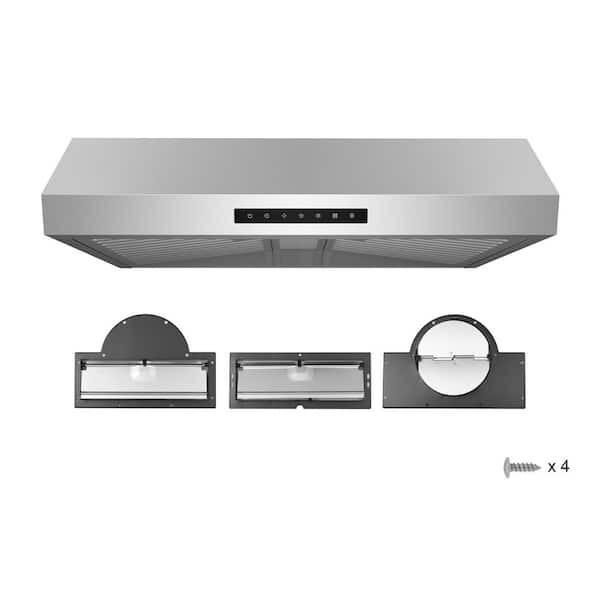 HAUSLANE 30 in. Ducted 3-Way Venting Under Cabinet Range