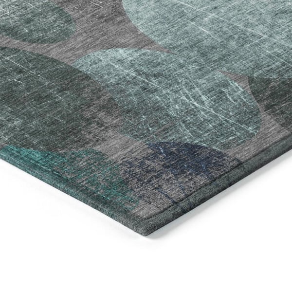Chantille ACN556 Teal 9 ft. x 12 ft. Machine Washable Indoor/Outdoor Geometric Area Rug