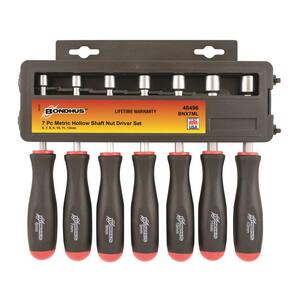 Milwaukee 7-Piece Metric Hollow Shaft Nut Driver Set 48-22-2417 - The ...