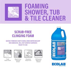 1 Gal. Foaming Shower, Tub and Tile No-Scrub All Purpose Cleaner, for Bathroom, Shower, Vanity and Sink (2-Pack)