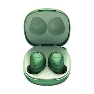 The Fitness Everest Green True Wireless Bluetooth Earbuds & In-Ear with Microphone and Charging Case