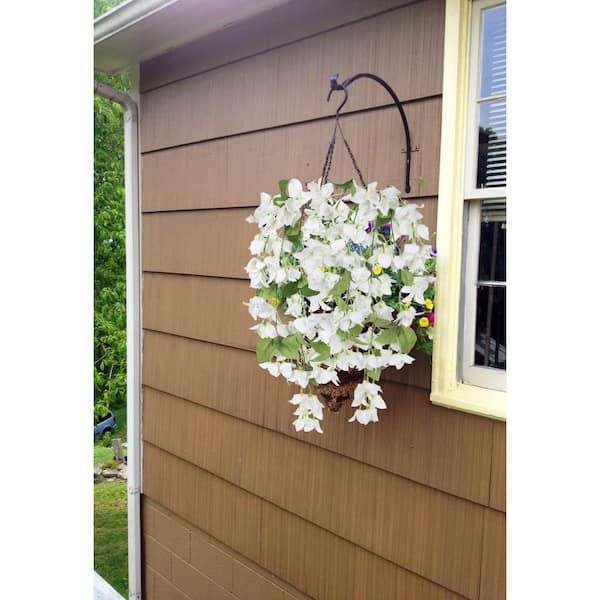 1.5 in. 29.13 in. White Artificial Bougainvillea Plant UV