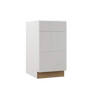 Designer Series Edgeley Assembled 18x34.5x23.75 in. Drawer Base Kitchen Cabinet in Glacier