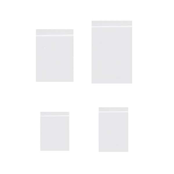 Small Plastic Bags Resealable Mini Storage Poly Bags 500 PCS 4 Sizes for Jewelry Candy Pill Packaging