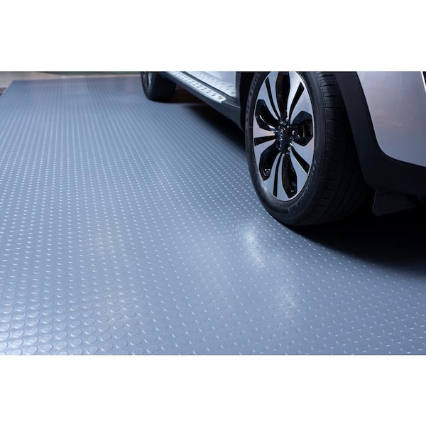 7.5 ft. x 17 ft. Garage Flooring Roll in Stainless Steel Flooringinc