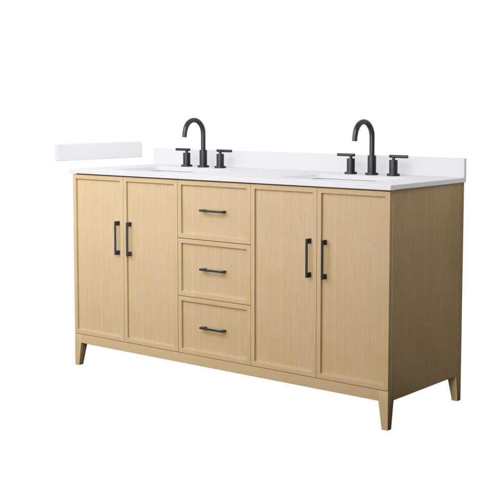 Elan 66 in. Double Freestanding White Oak Bath Vanity with Top price history on PriceWatchPro