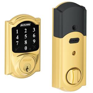 Camelot Bright Brass Connect Smart Lock