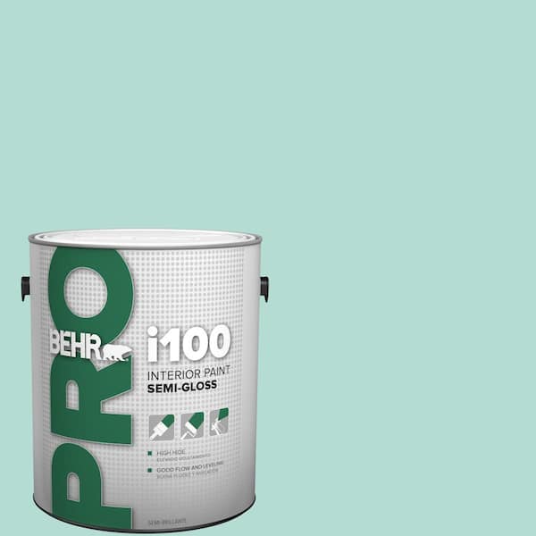 BEHR PRO 1 gal. #490C-3 Balmy Seas Semi-Gloss Interior Paint