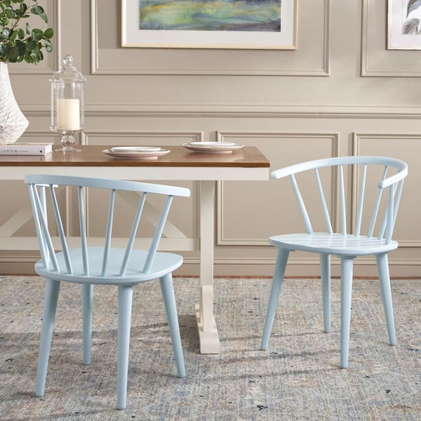 Blanchard Pale Blue 17 in. Wood Dining Chair (Set of 2)
