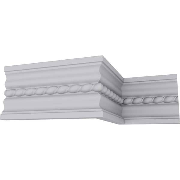 Ekena Millwork SAMPLE - 7/8 in. x 12 in. x 5 in. Urethane Orleans Rope Chair Rail or Casing Moulding