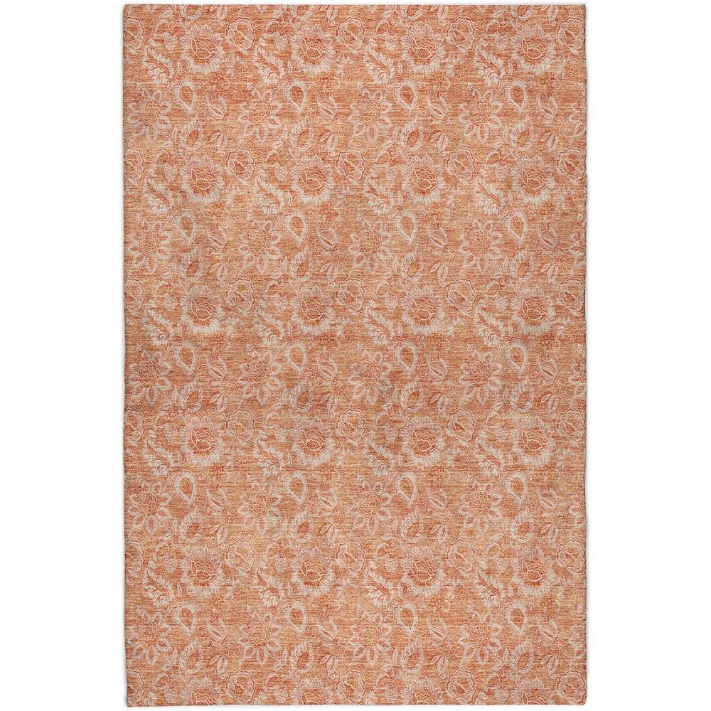 Dream Shag Premium Machine Washable Abstract ADS662 Salmon 9 ft. x 12 ft. Area Rug price history on PriceWatchPro