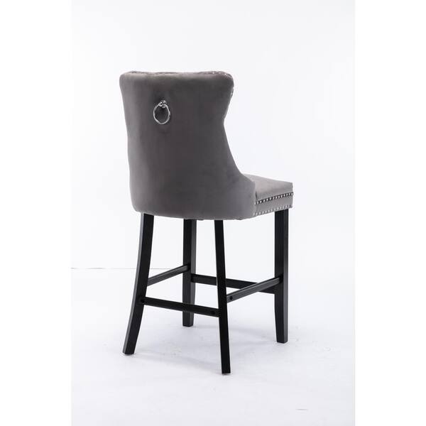 Grey bar cheap stool with knocker