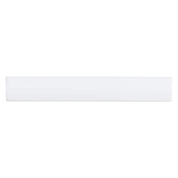 Jeffrey Court Fresh White 1 in. x 6 in. Ceramic Bead Trim