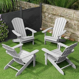 Mximu Classic Light Blue Plastic Outdoor Patio Adirondack Chair