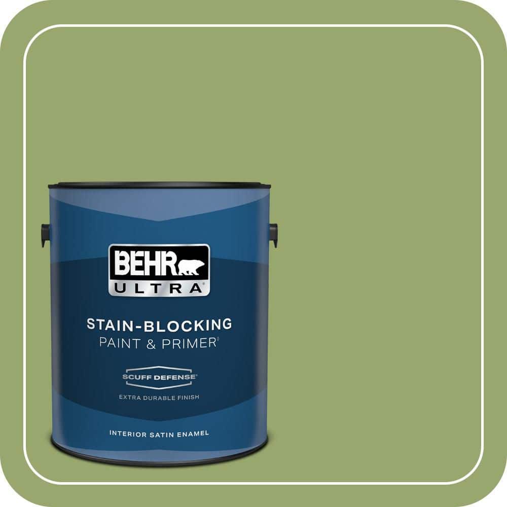 1 gal. #MQ4-43 Green Plaza Extra Durable Satin Enamel Interior Paint & Primer price history on PriceWatchPro