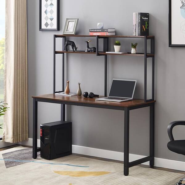 desk with bottom storage