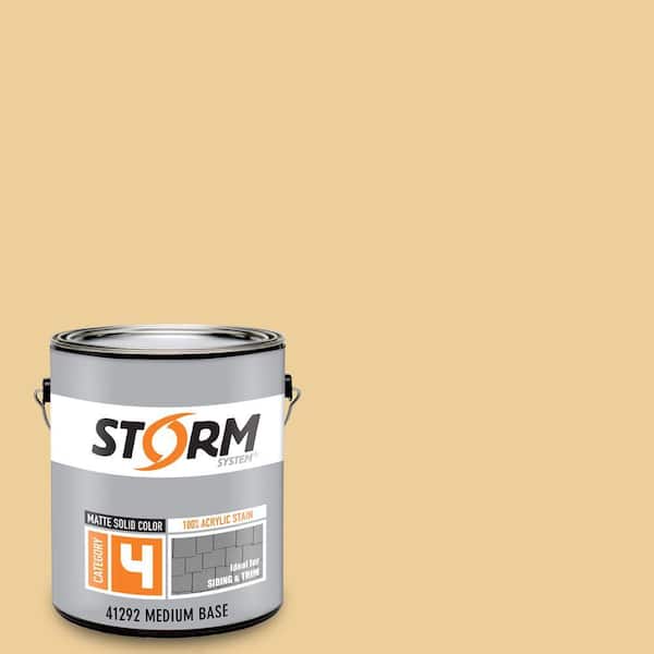 Storm System Category 4 1 gal. Susan's Glow Matte Exterior Wood Siding 100% Acrylic Latex Stain