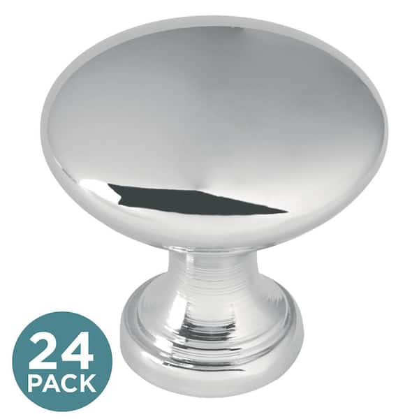 Shiny Silver Chrome Metal Coated Buttons 14 Mm 9/16 22L Metallic
