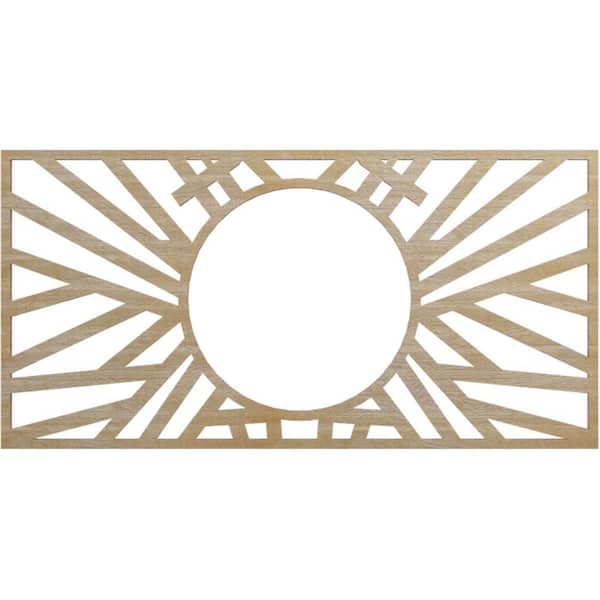 Ekena Millwork 0.25 in. x 7.375 in. x 10 in. Wood Medallion Moulding
