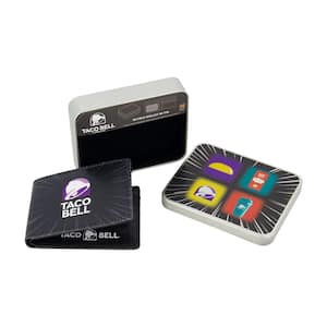 Taco Logo Bifold Sport Wallet, Slim Wallet with Decorative Tin Unisex