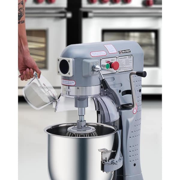 Wilprep 30 Qt. 3-Speed Commercial Mixer, Stainless Steel Stand