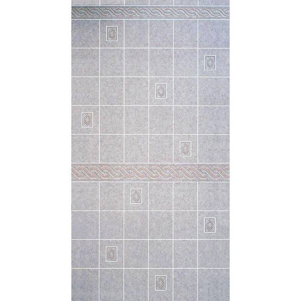 Aquatile 1/8 in. x 4 ft. x 96 in. Alicante Tile Board