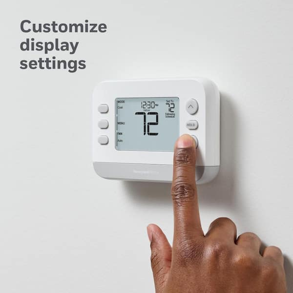 Honeywell Home X2P Programmable Thermostat, Single-Stage, 1-Heat/1