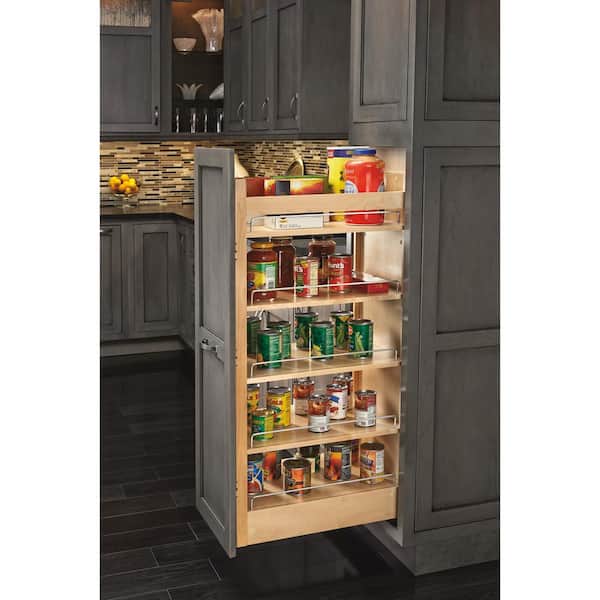 Tall Storage Cabinet Kitchen Cupboard Pantry Food Storage Organizer Shelf Wood 
