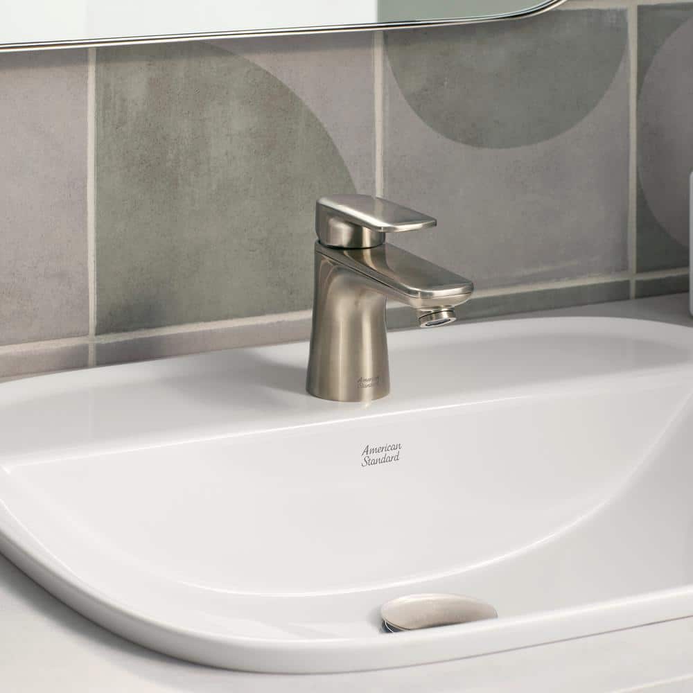 Brushed Nickel Petite Single-Handle Bathroom Faucet