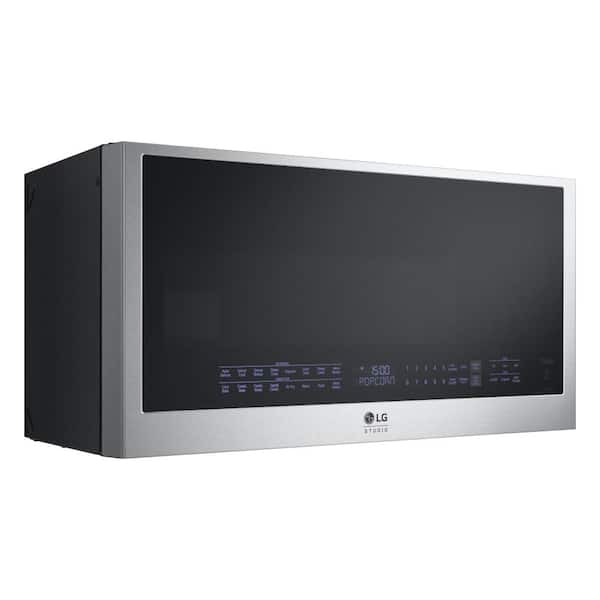 LG STUDIO 1.7 cu. ft. Wi-Fi Enabled Over-the-Range Convection Microwave Oven with Air Fry in PrintProof Stainless Steel