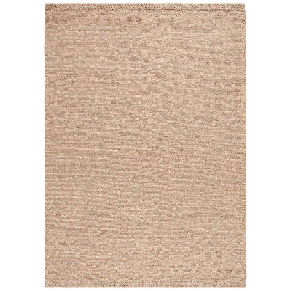 Handmade Tufted Jute Round Area Rug, Natural, 8' x 10'