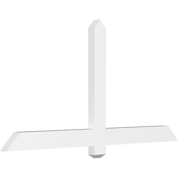 Ekena Millwork Eugene 60 in. W x 30 in. H x 2 in. D Signature Polyurethane Bracket