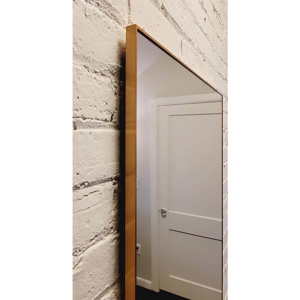 Vanta Gold and Silver Rectangular Bathroom Vanity Mirror