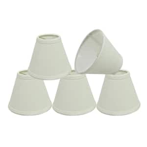 6 in. x 5 in. Vanilla Hardback Empire Lamp Shade (5-Pack)