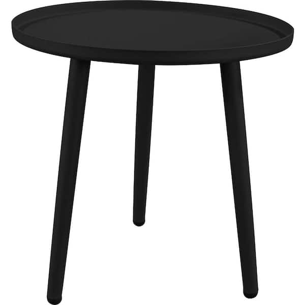 Unbranded Black Aluminum Outdoor Side Table