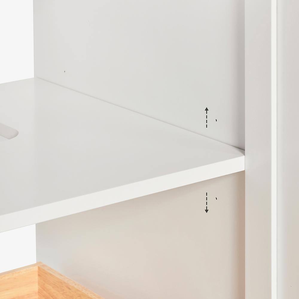 Kelly 66" White Double Sink Vanity with Carrara Quartz Top